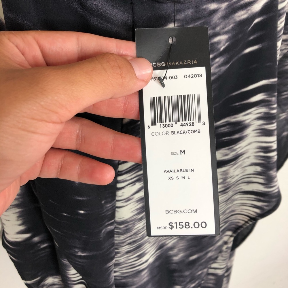 NWT BCBGMAXAZRIA Backless Ruffle Mini Dress - Picture 4 of 4